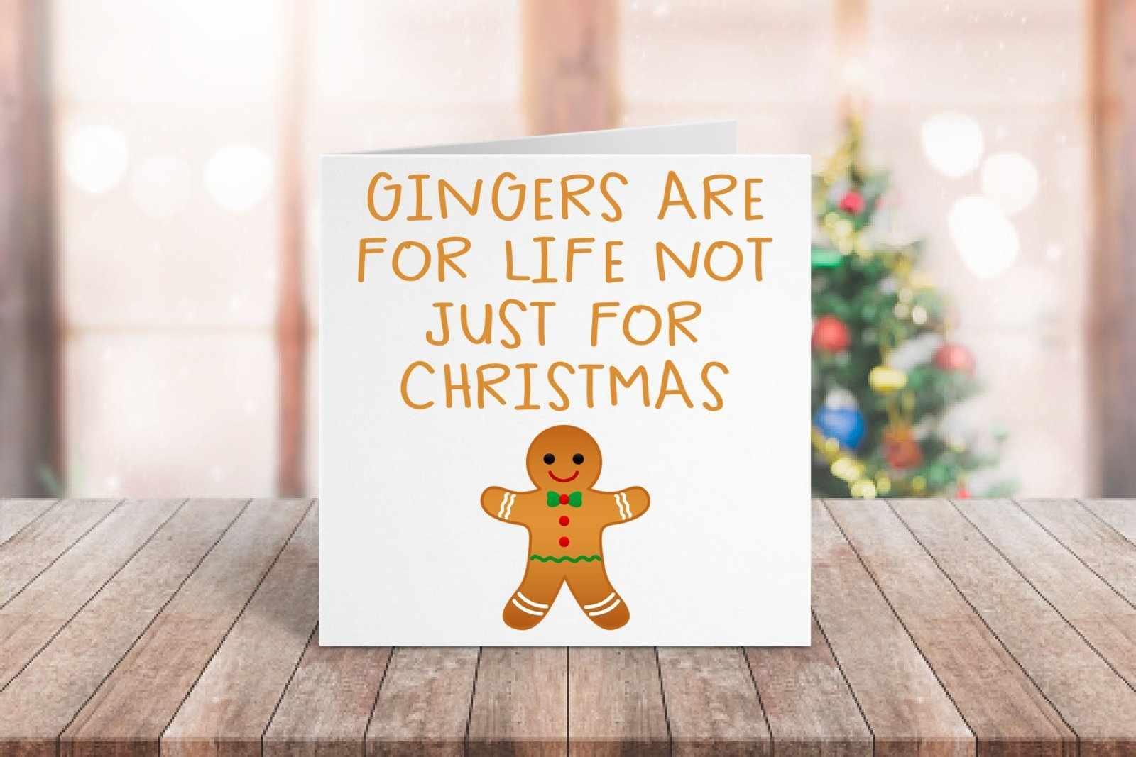 Gingers Are For Life Greetings Card - The Gifted Panda