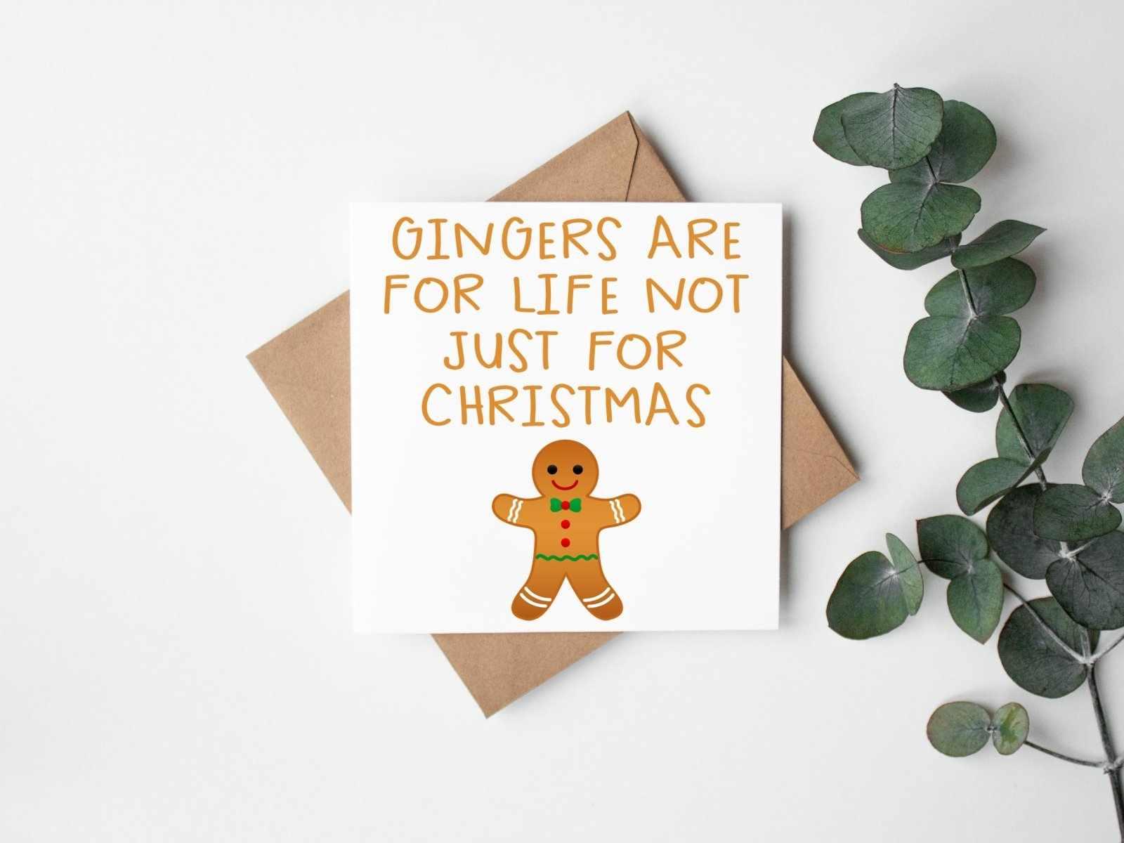 Gingers Are For Life Greetings Card - The Gifted Panda