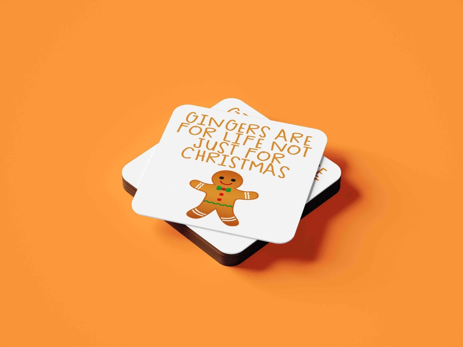 Gingers Are For Life Not Just For Christmas Coaster - The Gifted Panda