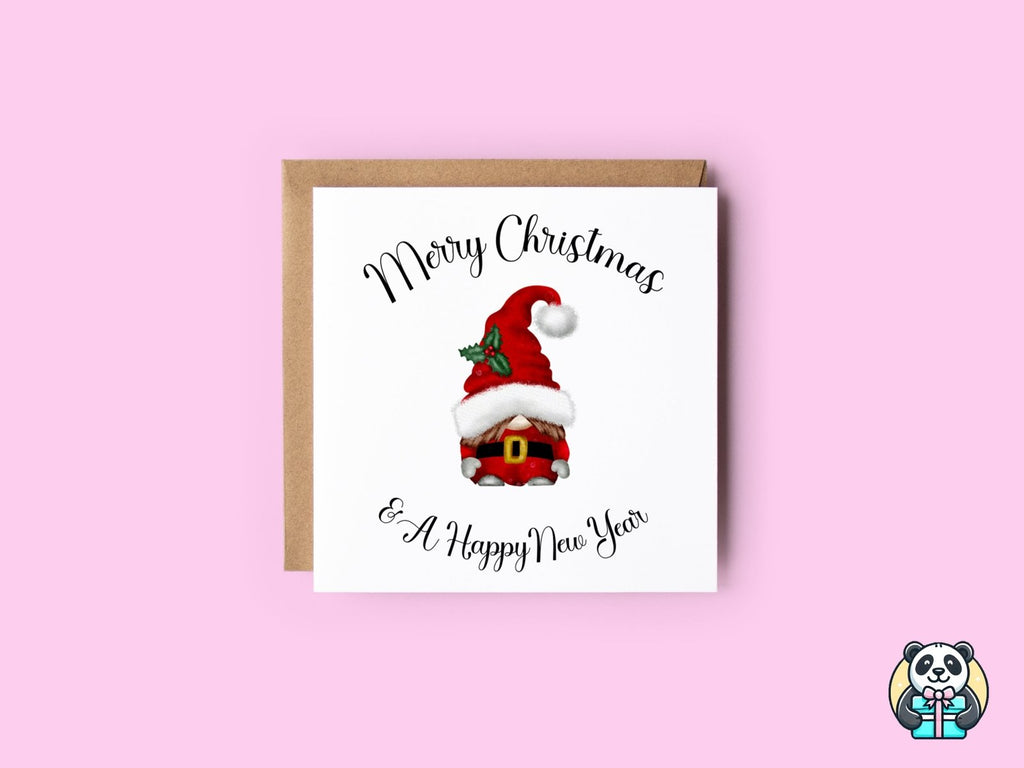 Gnome Merry Christmas & Happy New Year - Greeting Card - The Gifted Panda