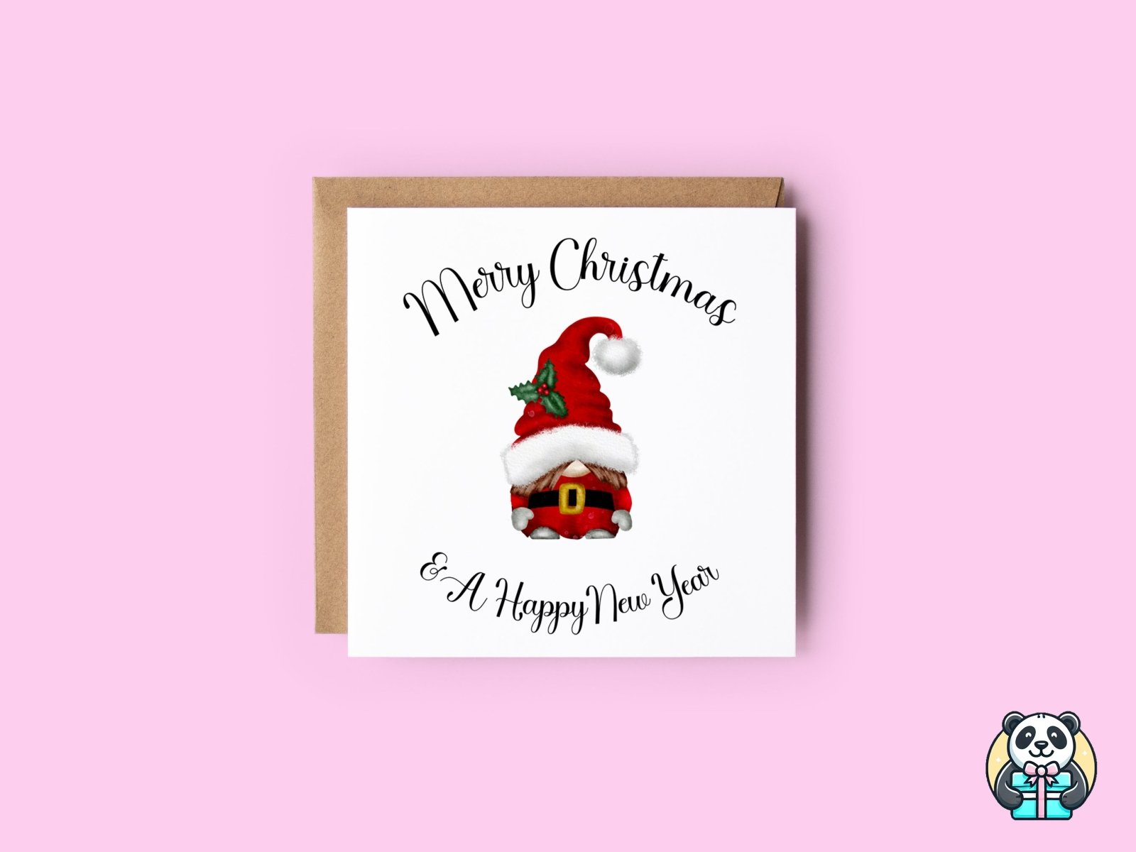 Gnome Merry Christmas & Happy New Year - Greeting Card - The Gifted Panda