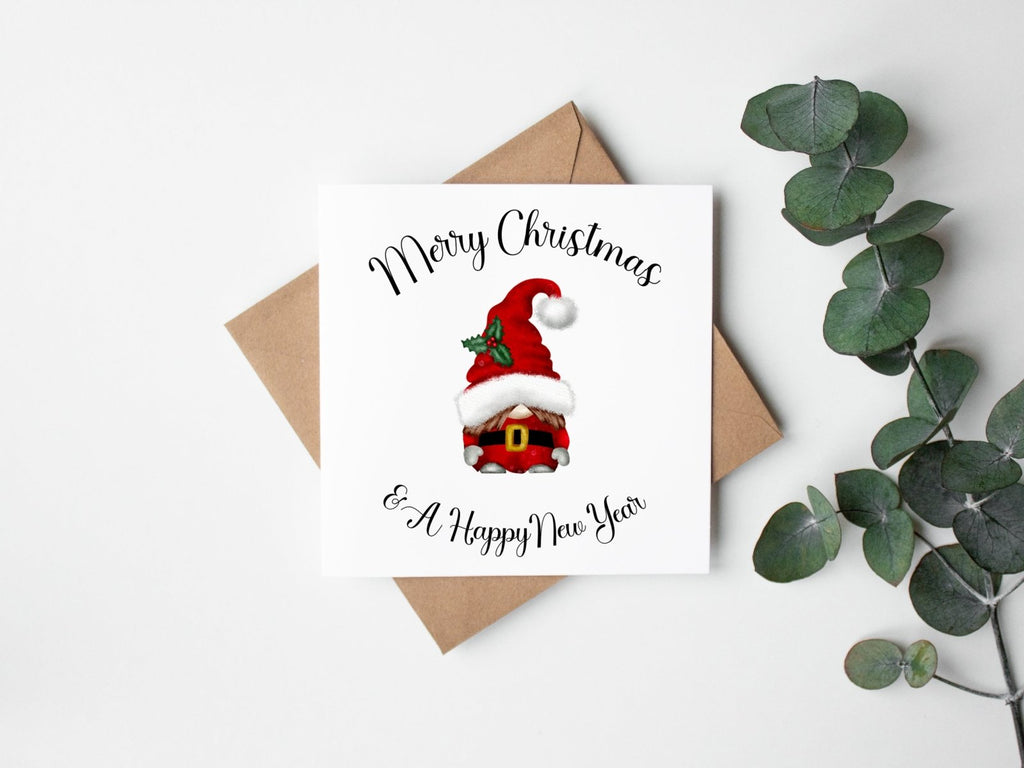 Gnome Merry Christmas & Happy New Year - Greeting Card - The Gifted Panda