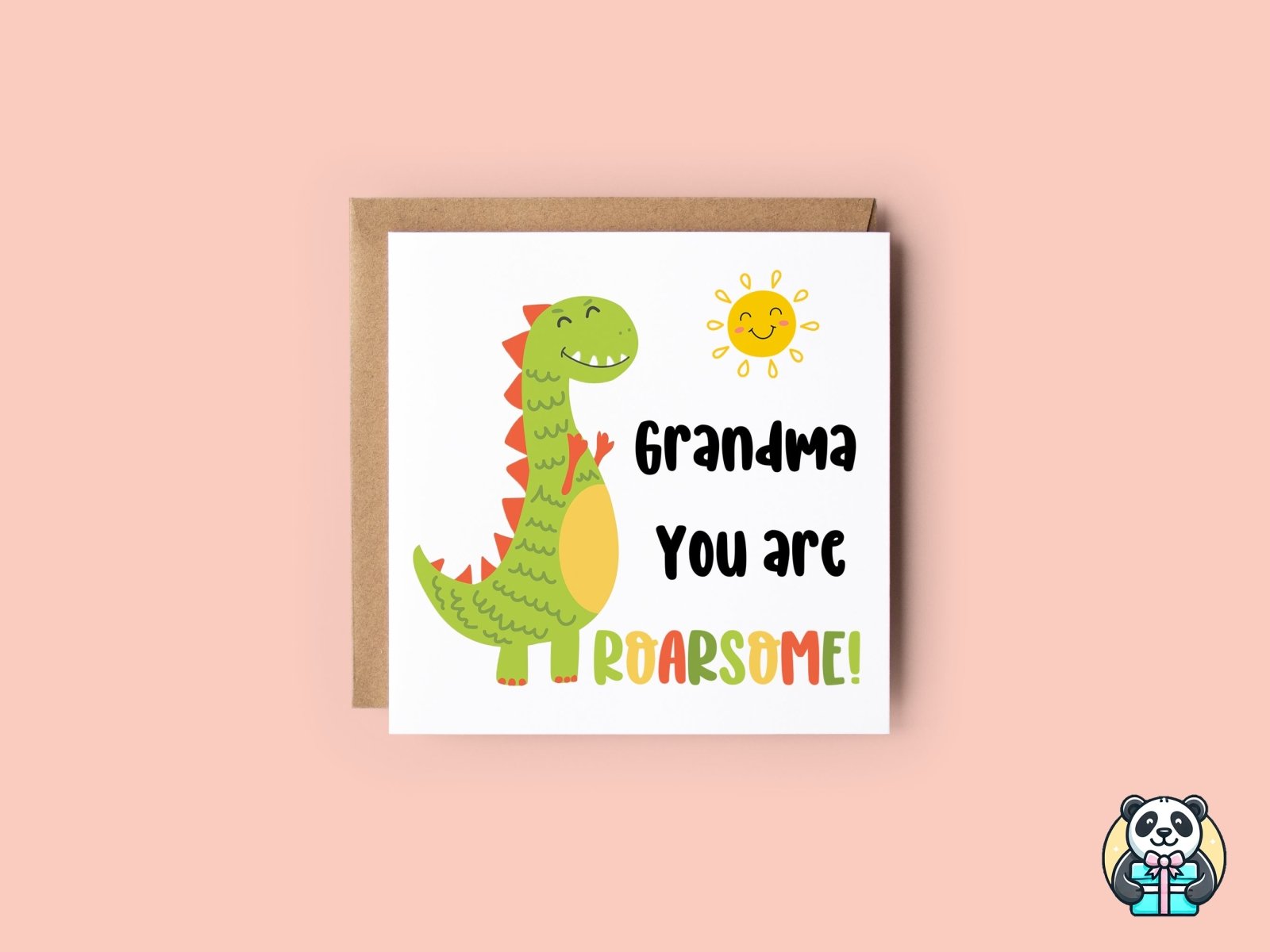 Grandma You Are Roarsome Card - The Gifted Panda Main image