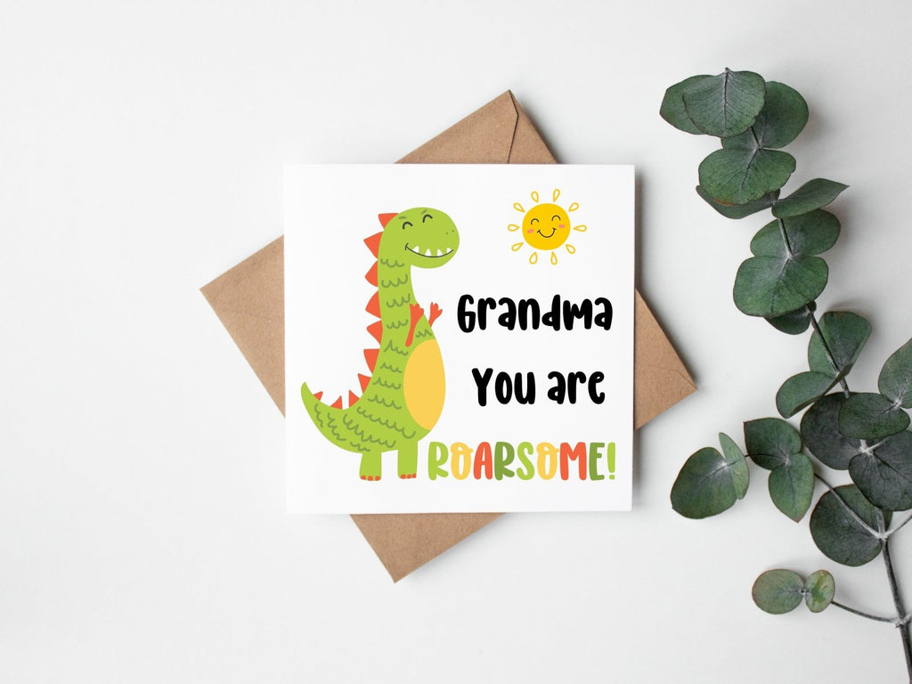 Grandma You Are Roarsome Card - The Gifted Panda