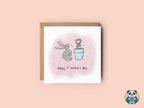 Happy 1st Mother's Day Pink Rabbit Card - The Gifted Panda