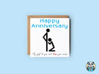 Happy Anniversary, My Gift Will Blow Your Mind - Card - The Gifted Panda