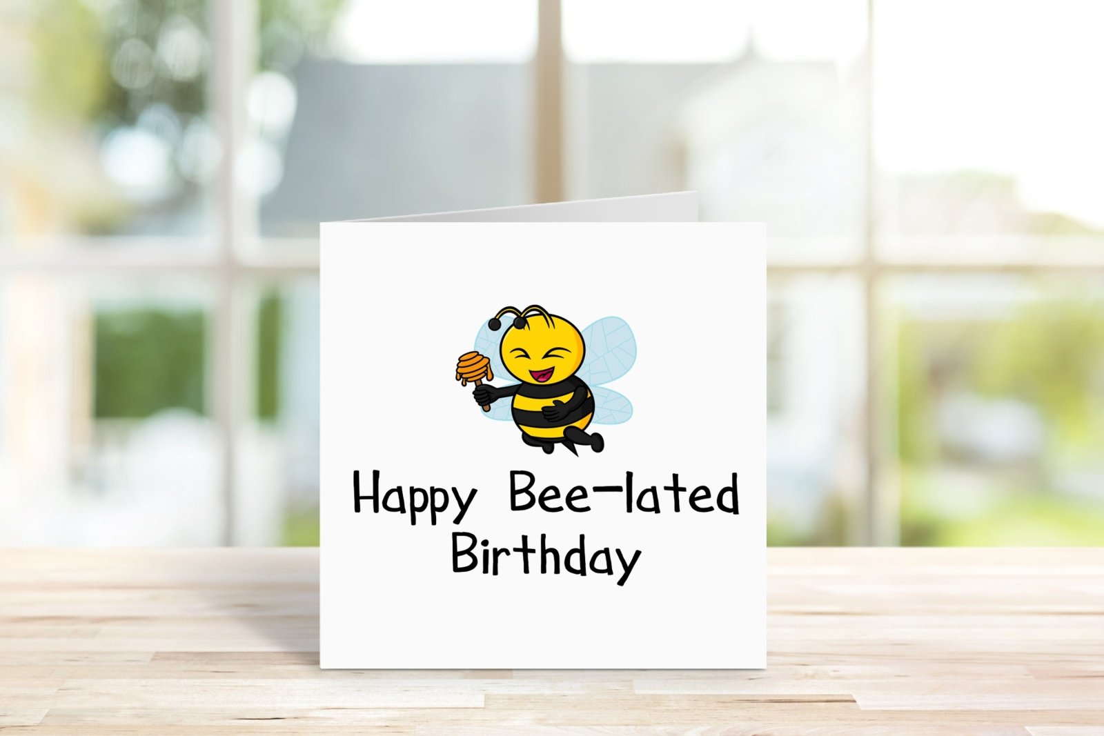 Happy Bee-lated Birthday Card Secondary image