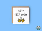 Happy Beer - thday Birthday Card - The Gifted Panda