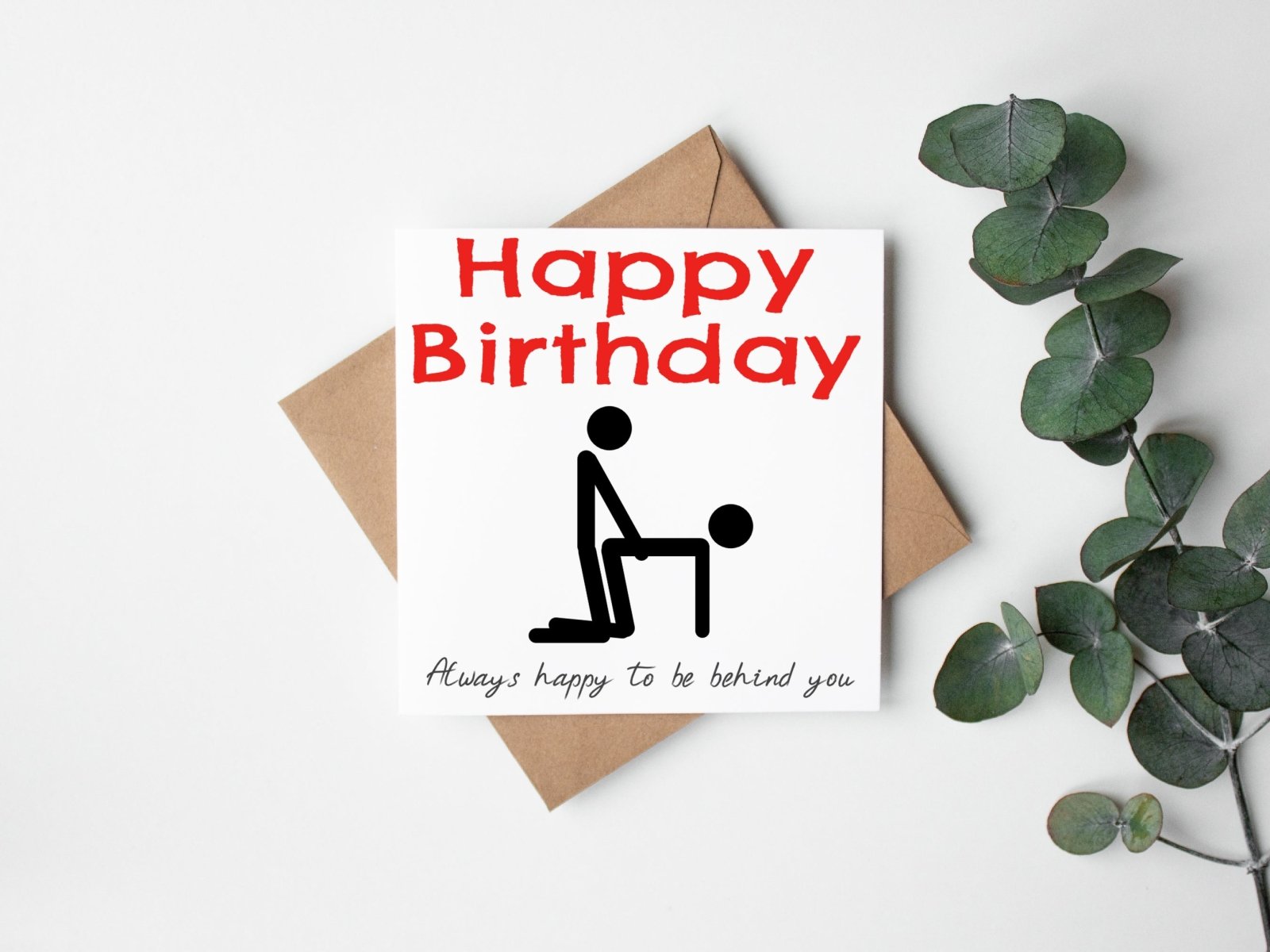 Happy birthday, always happy to be behind you - Card Secondary image