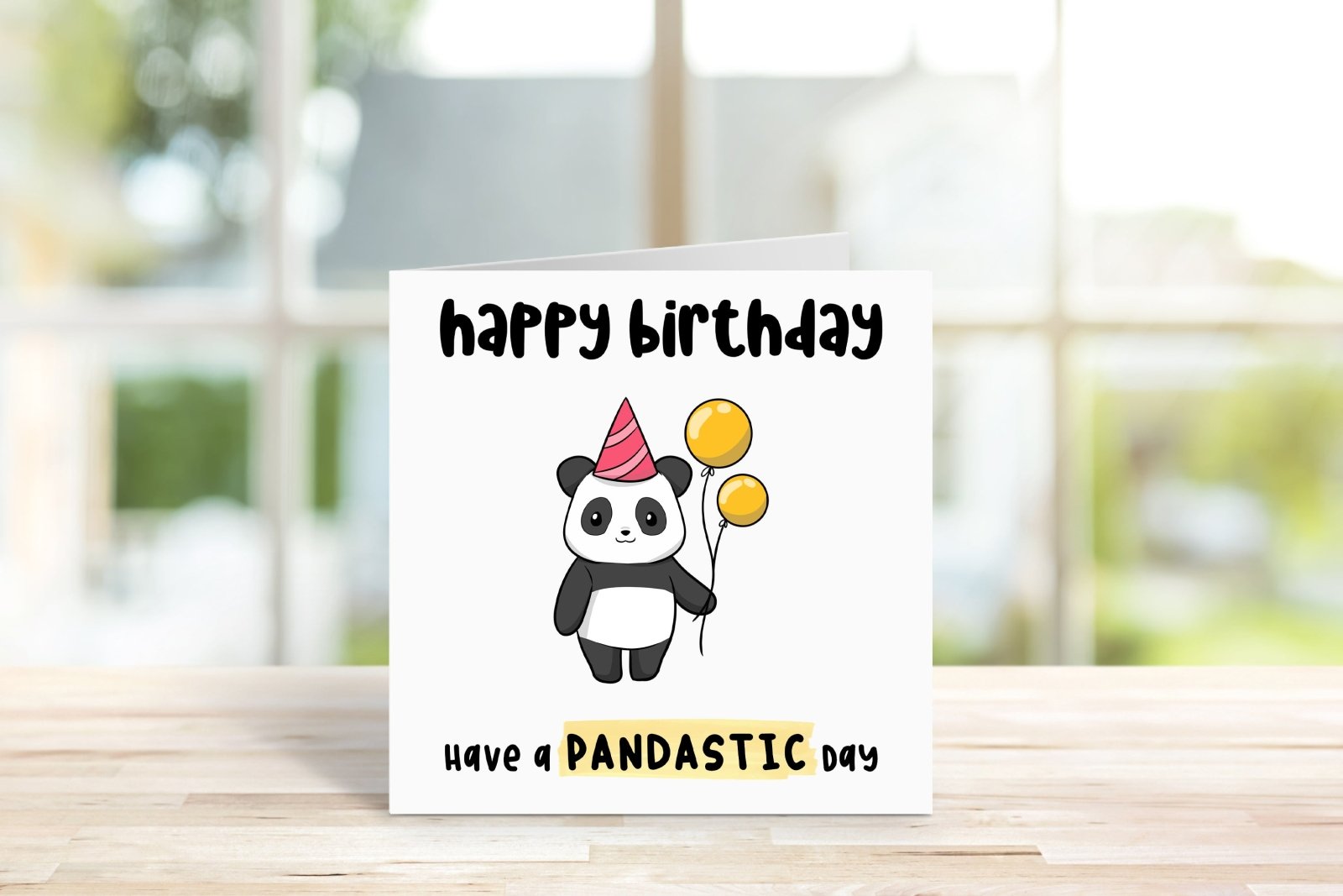Happy Birthday Have A Pandastic Day Card - The Gifted Panda