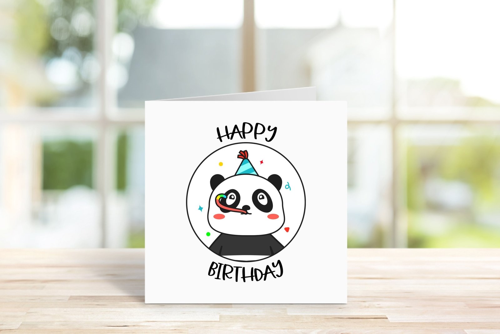Happy Birthday - Panda Celebrating Secondary image