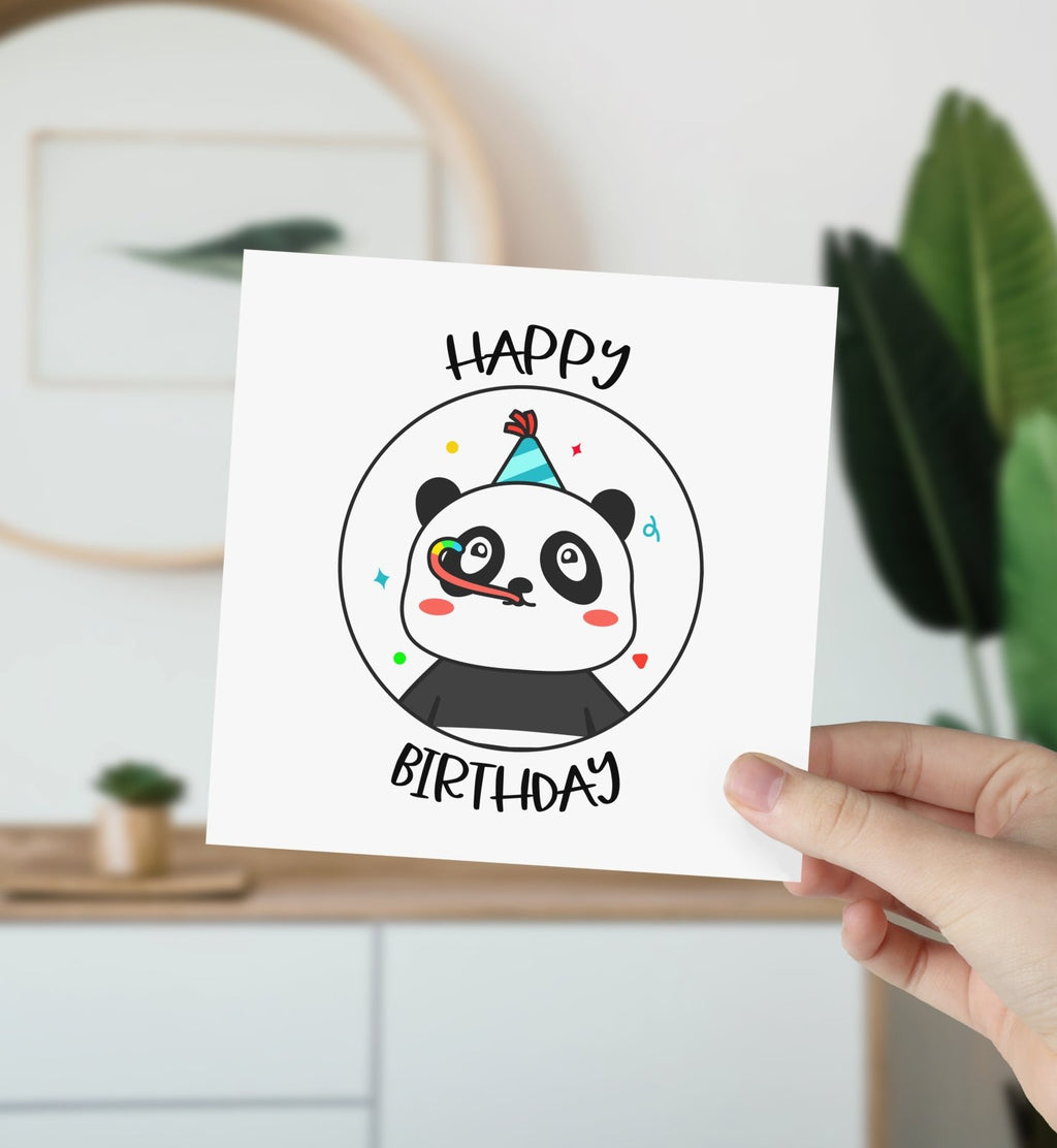 Happy Birthday - Panda Celebrating - The Gifted Panda