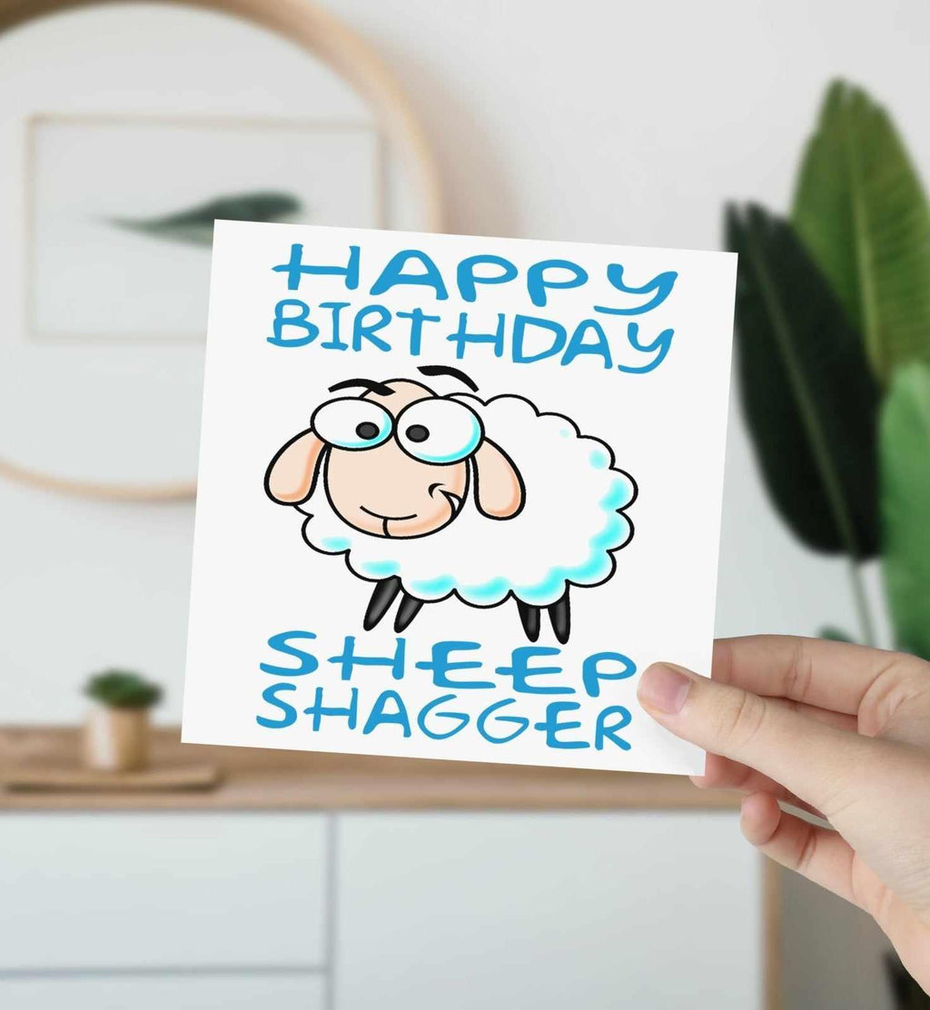 Happy Birthday Sheep Shagger Greetings Card - The Gifted Panda