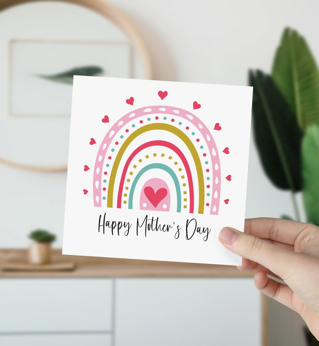 Happy Mother's Day Rainbow Card - The Gifted Panda