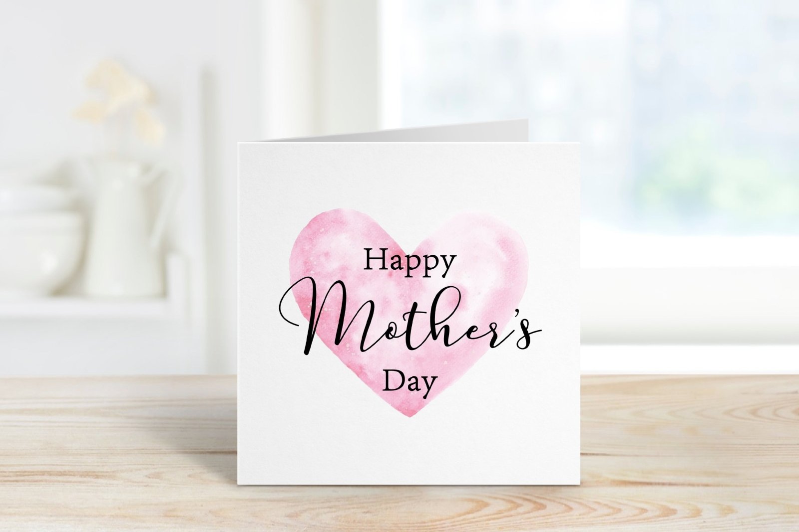 Happy Mother's Day Watercolour Heart Card Secondary image