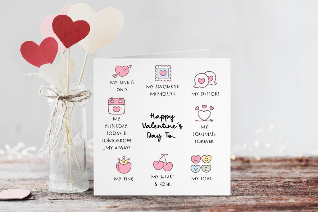 Happy Valentine's Day To... Card - The Gifted Panda