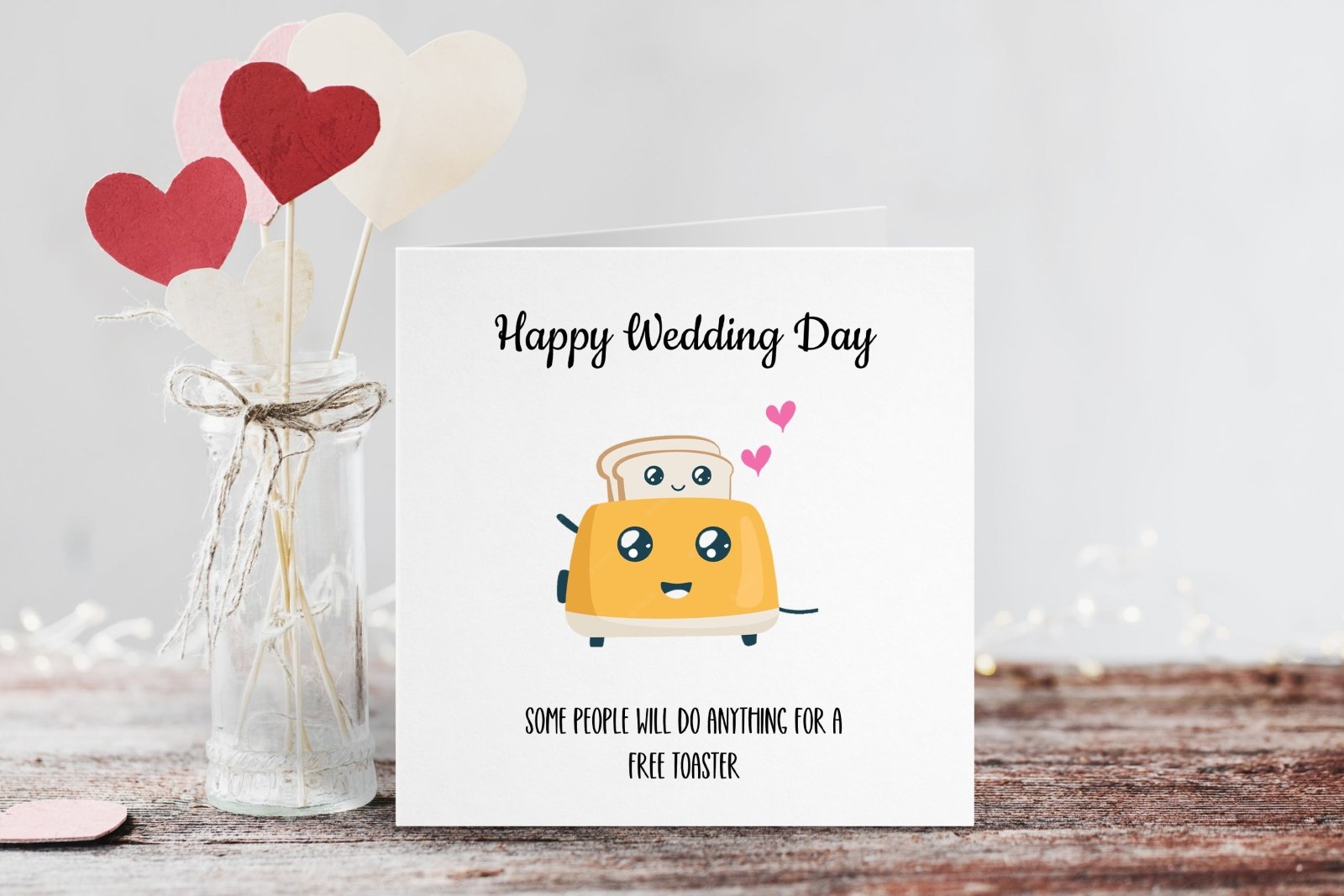 Happy Wedding Day Toaster Card Secondary image