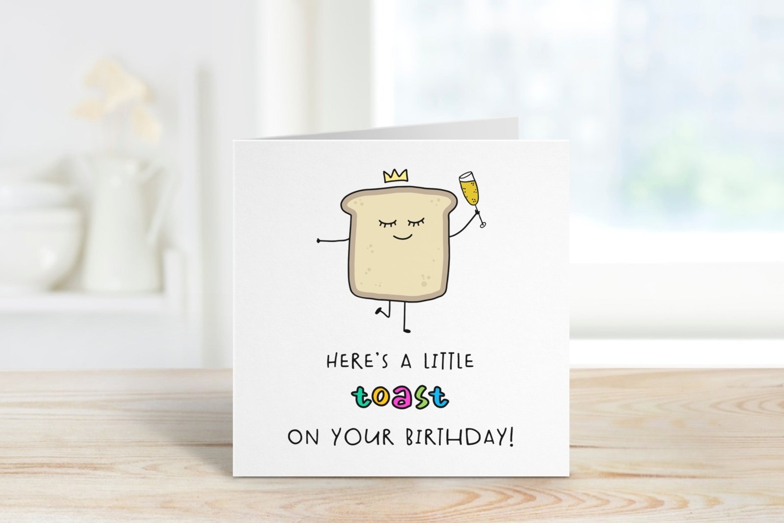 Here's A Little Toast On Your Birthday Card Secondary image