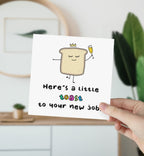 Here's A Toast To Your New Job Card - The Gifted Panda