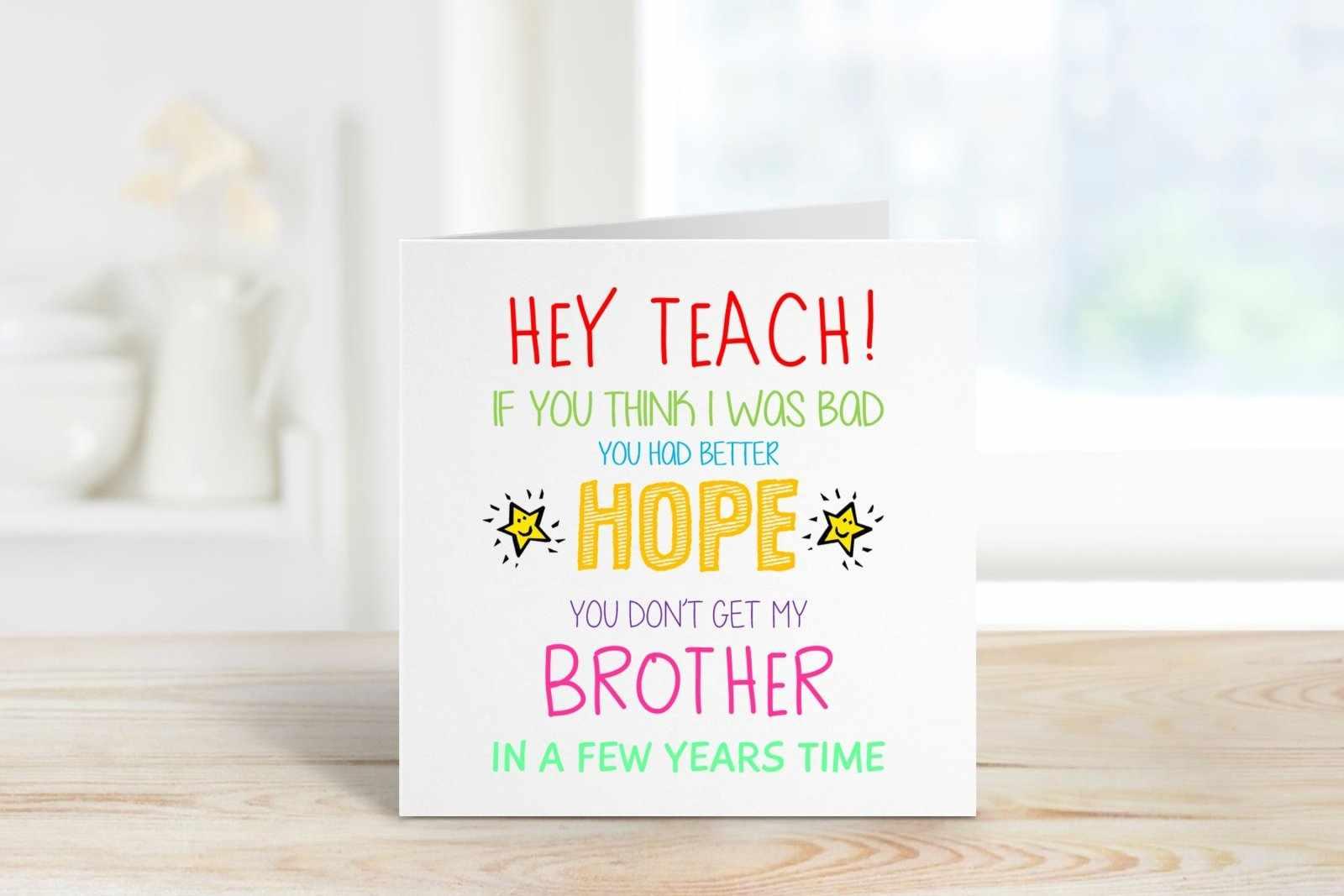 Hey Teach Greetings Card Secondary image
