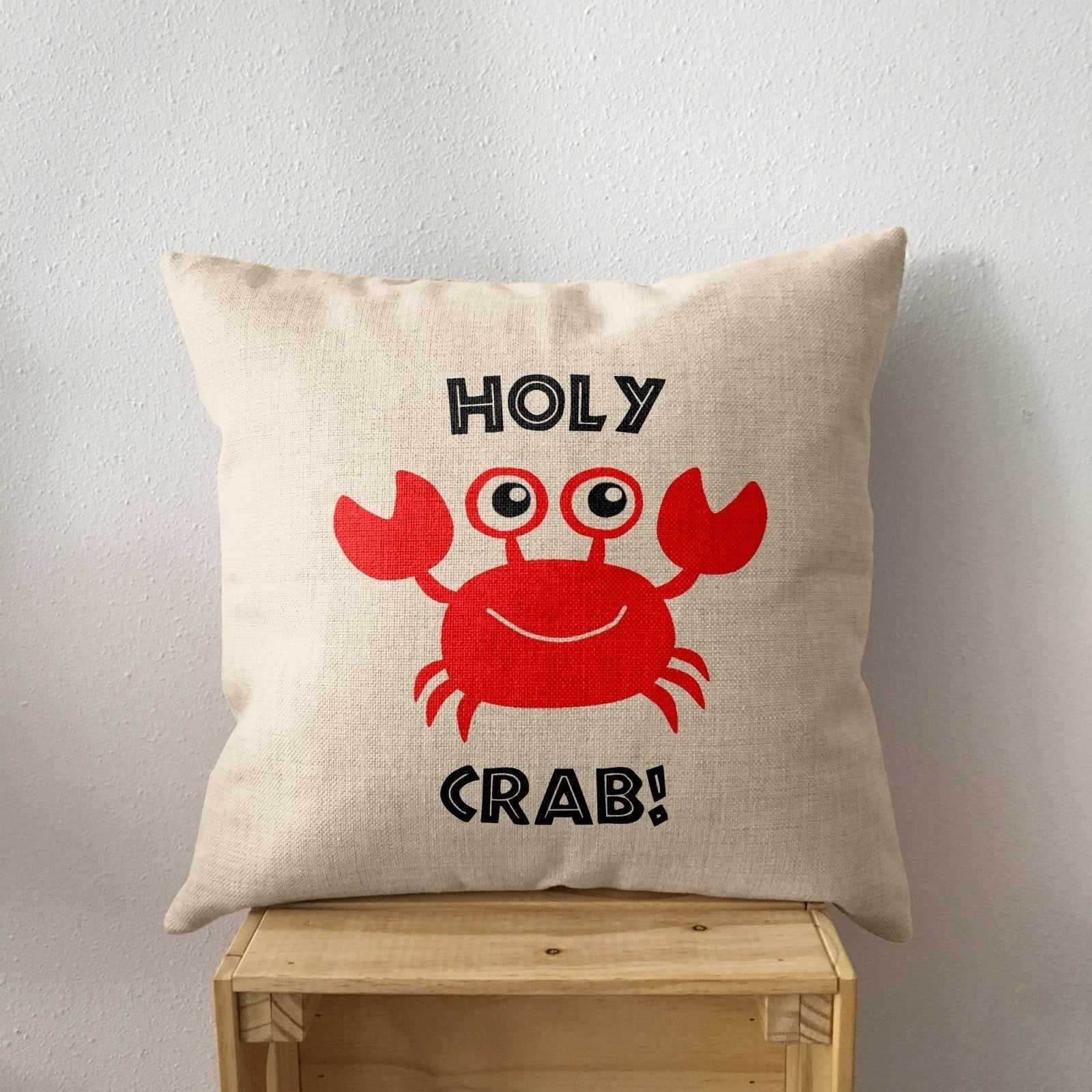 Holy Crab Linen Cushion Secondary image