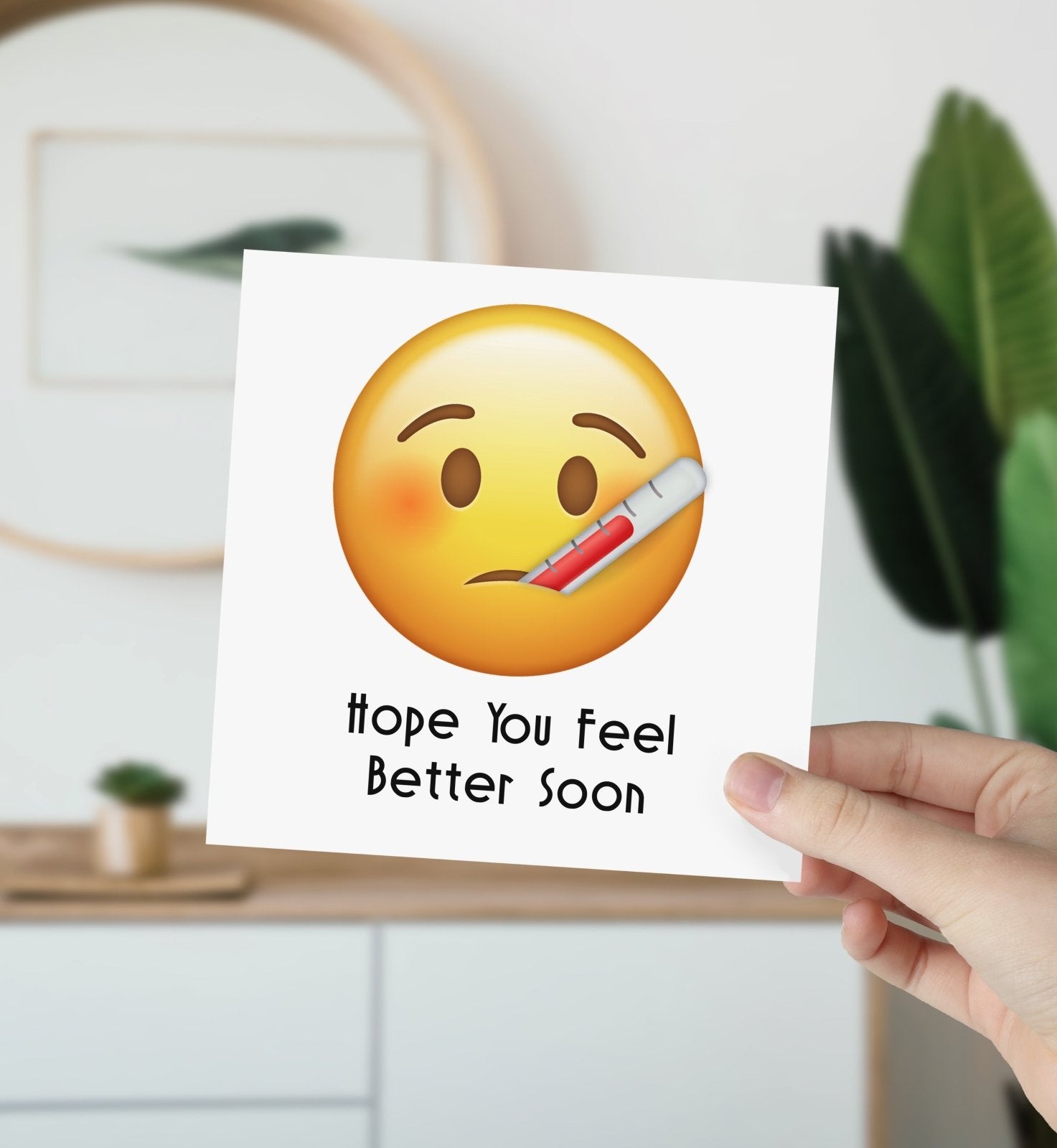 Hope You Feel Better Soon Emoji Greeting Card Secondary image