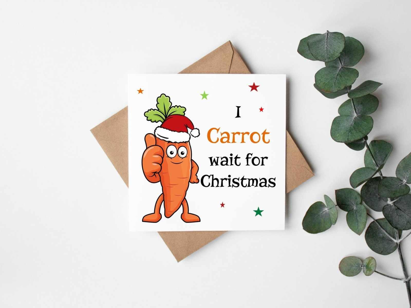 I Carrot Wait For Christmas Card - The Gifted Panda