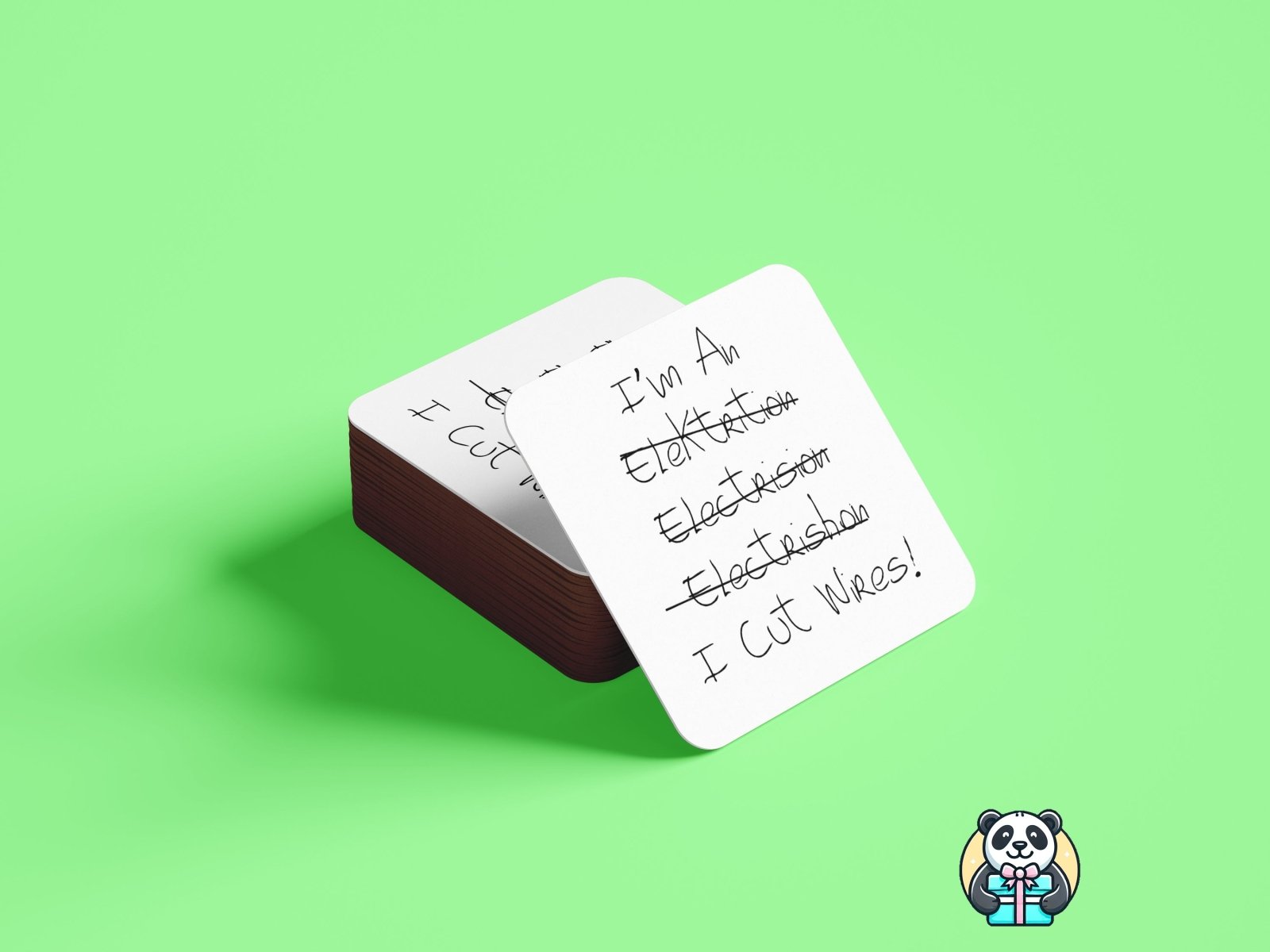 I Cut Wires Coaster - The Gifted Panda Main image