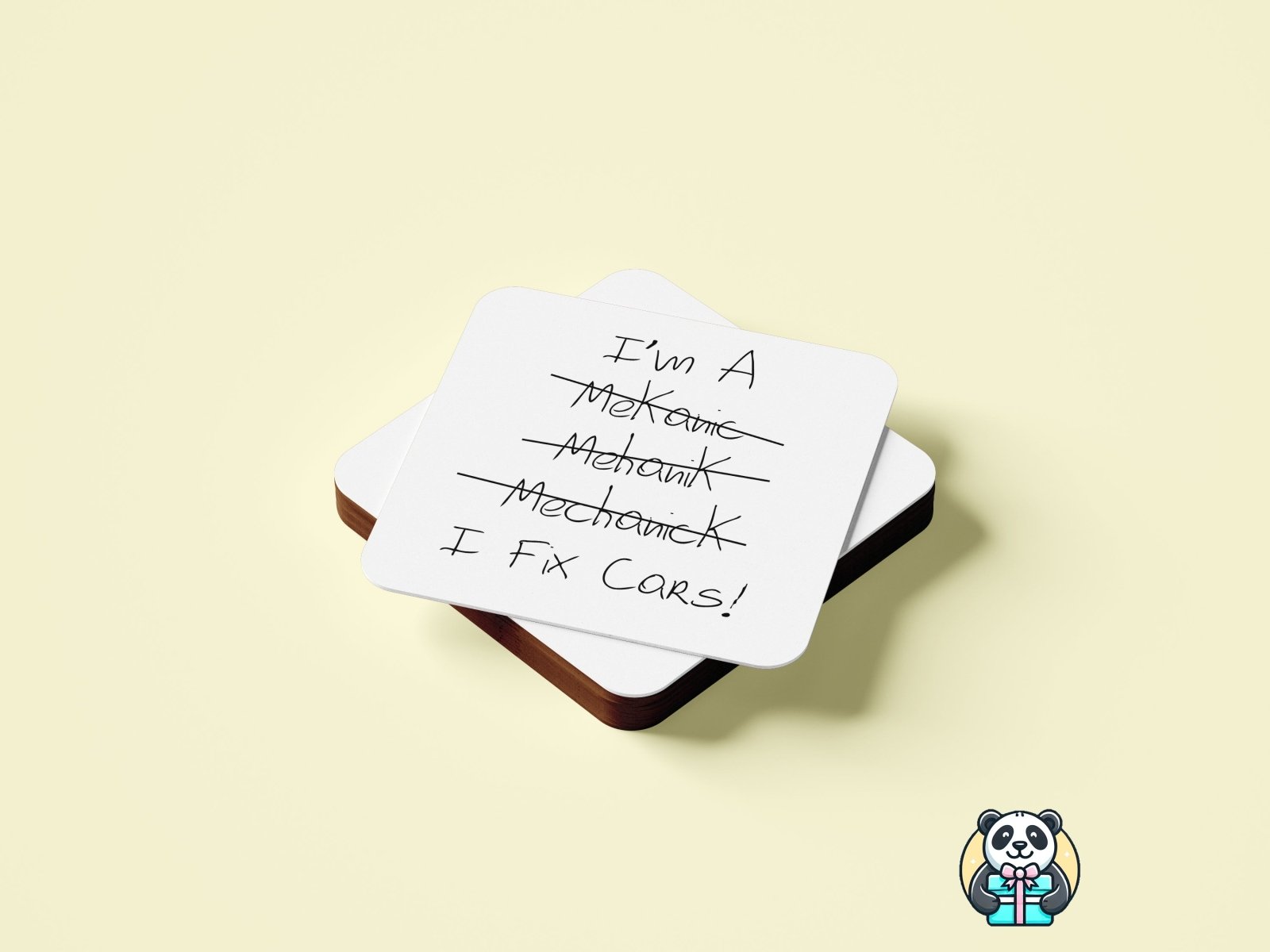 I Fix Cars Coaster - The Gifted Panda