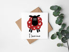 I Love Ewe Greetings Card - The Gifted Panda