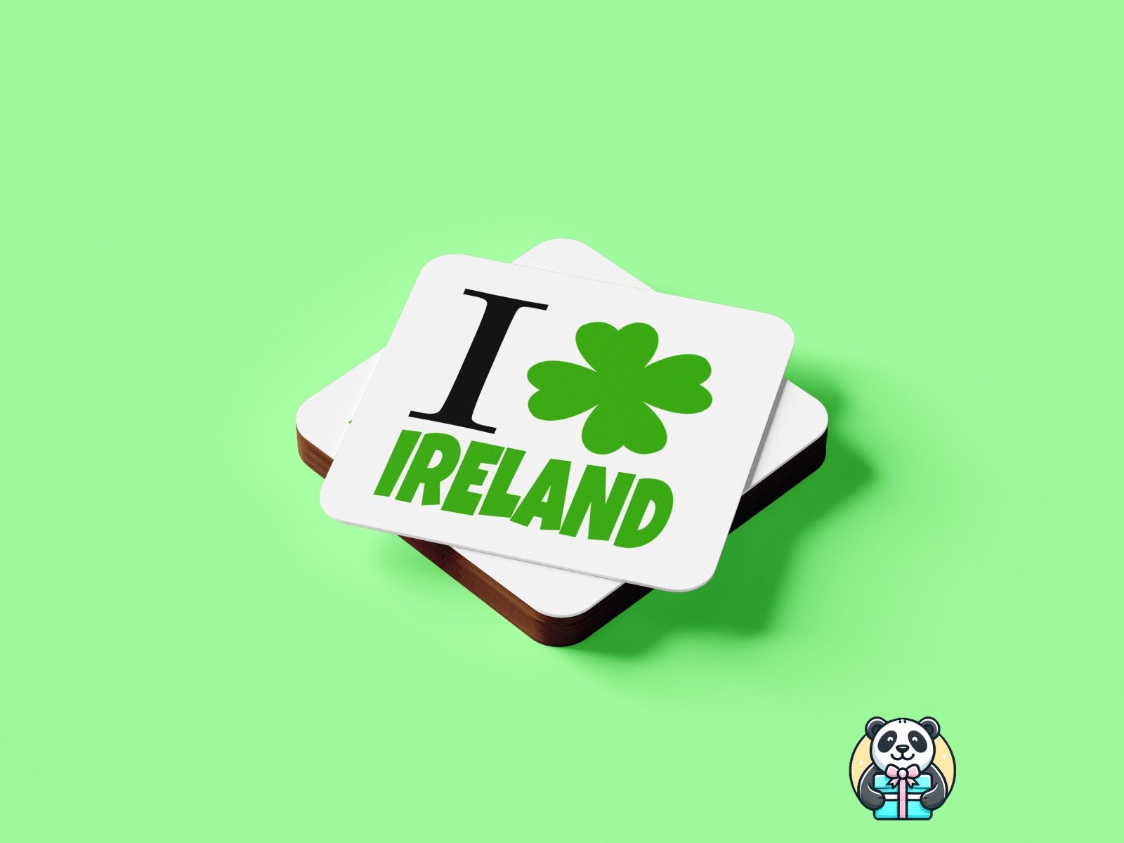 I Love Ireland Coaster - The Gifted Panda
