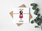 I Love You This Much Greetings Card - The Gifted Panda