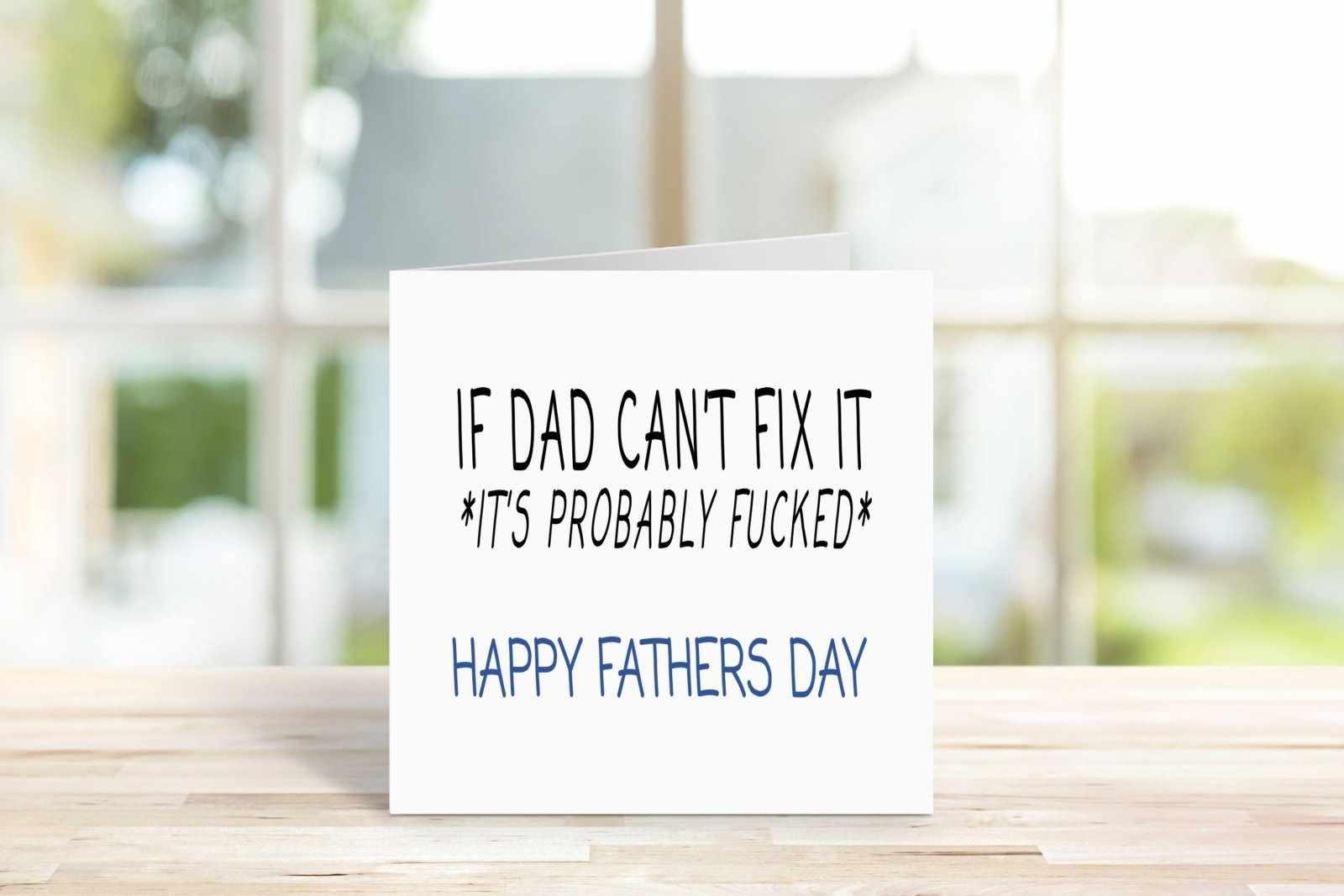 If Dad Can't Fix It Fathers Day Greetings Card Secondary image