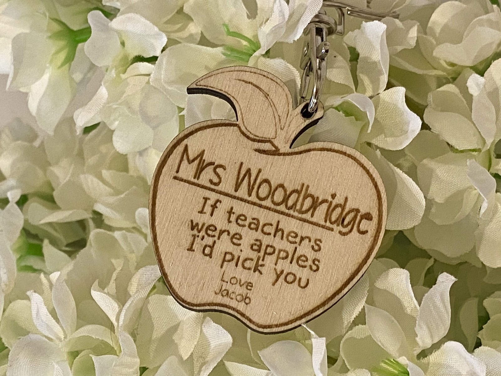 If Teachers Were Apples Keyring - The Gifted Panda Main image