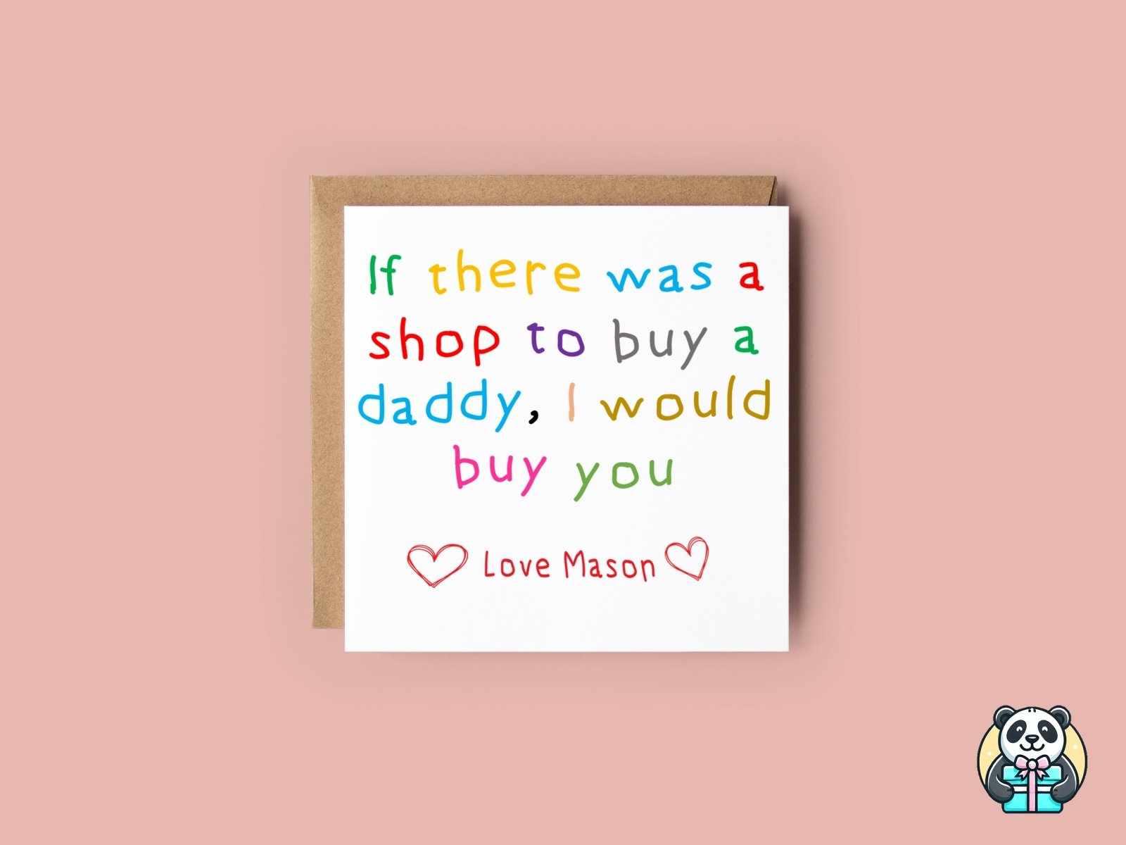 If There Was A Shop To Buy A Daddy Greetings Card - The Gifted Panda Main image