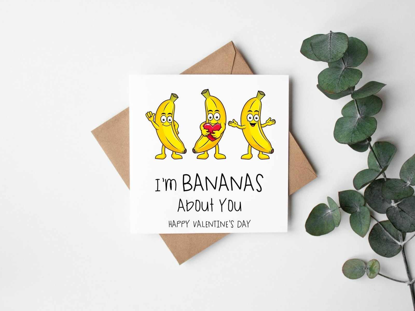 I'm Bananas About You Greetings Card - The Gifted Panda