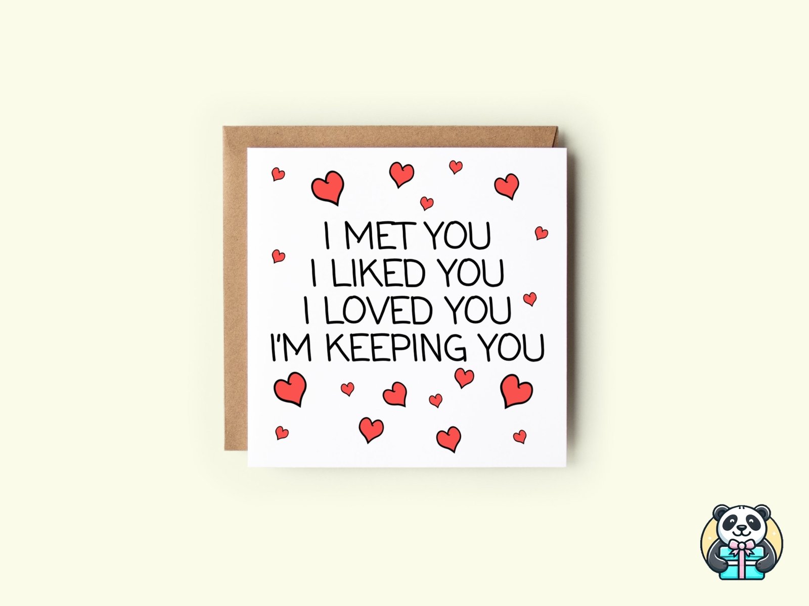 I'm Keeping You Greetings Card - The Gifted Panda Main image