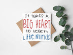It Takes A Big Heart Greetings Card - The Gifted Panda