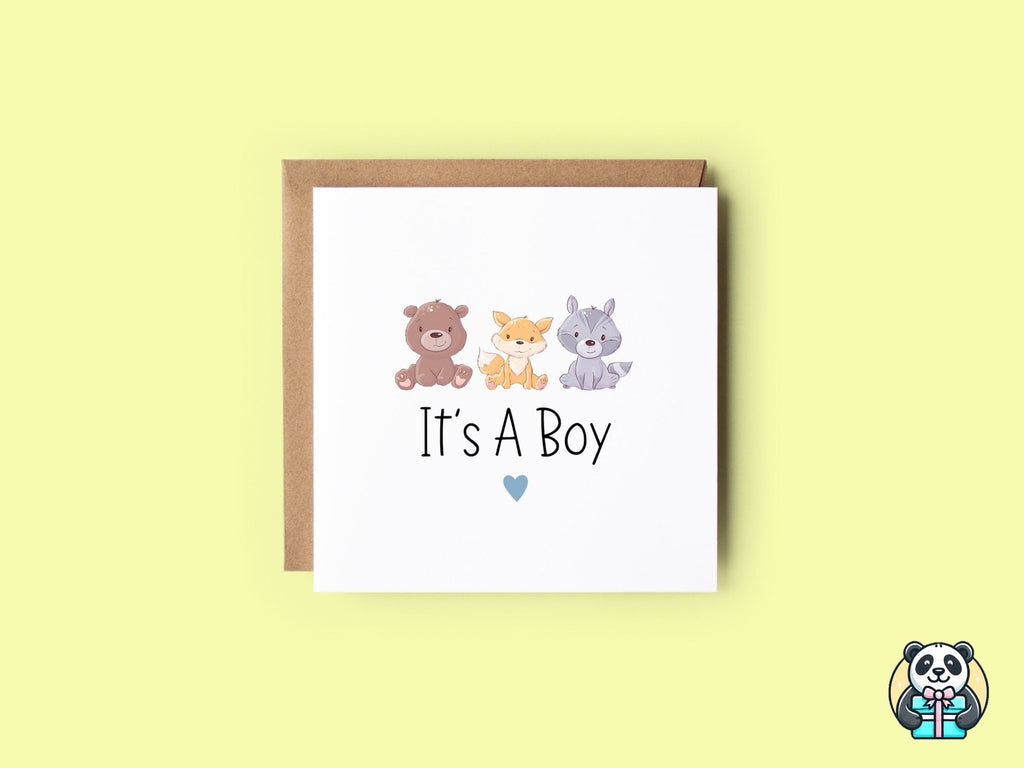 It's A Boy Card - The Gifted Panda