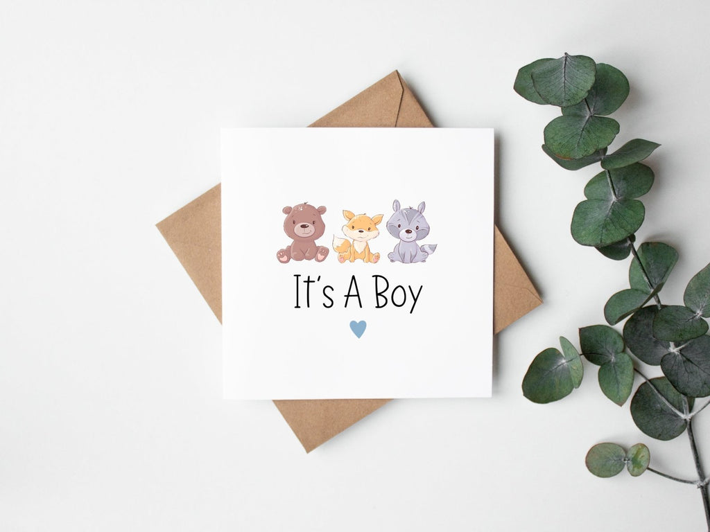 It's A Boy Card - The Gifted Panda