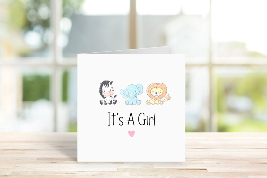 It's A Girl Card - The Gifted Panda