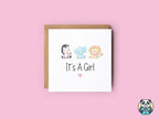 It's A Girl Card - The Gifted Panda