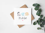 It's A Girl Card - The Gifted Panda