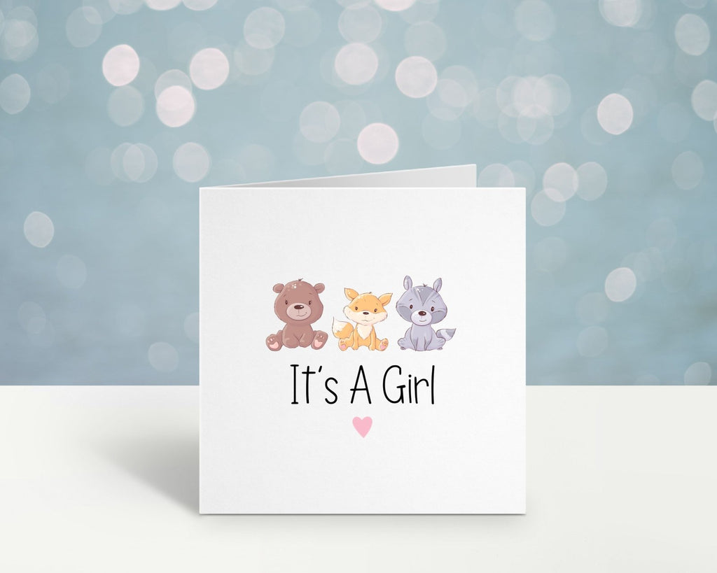 It's A Girl Card - The Gifted Panda
