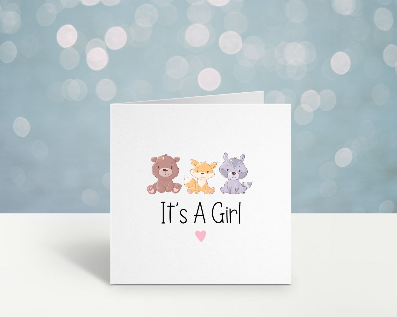 It's A Girl Card - The Gifted Panda
