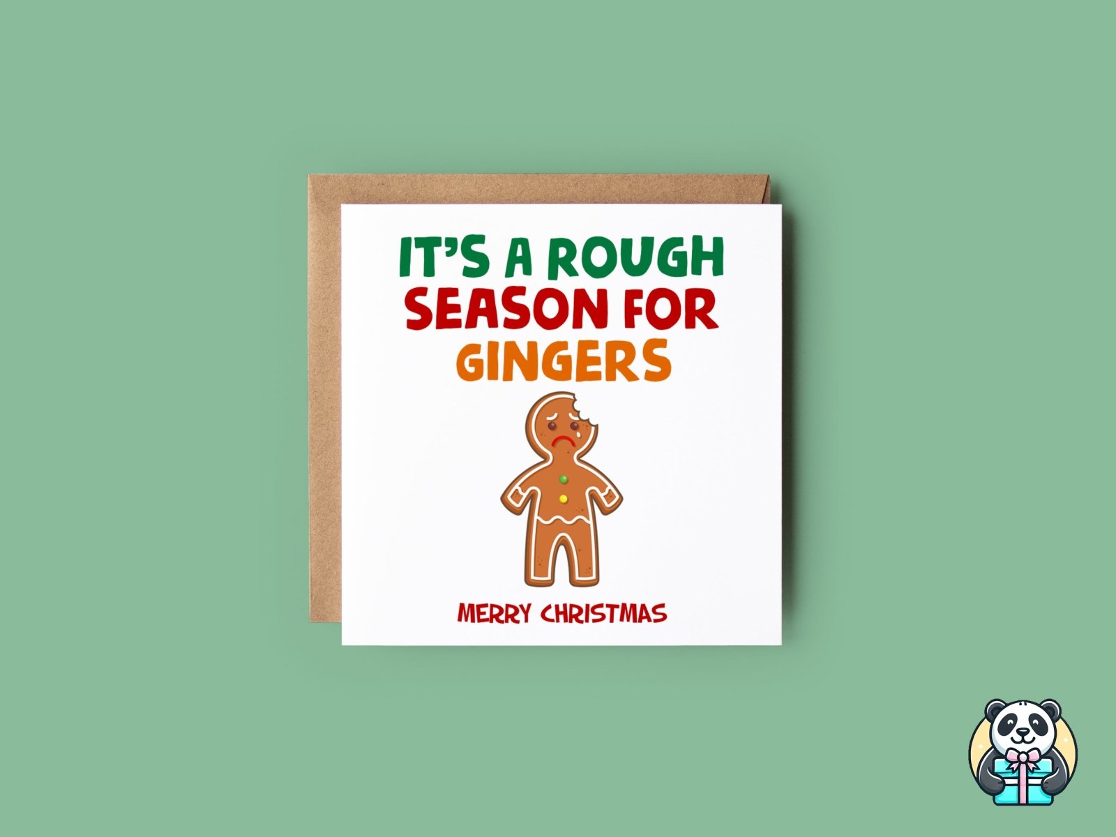 It's A Rough Season For Gingers - Christmas Card - The Gifted Panda