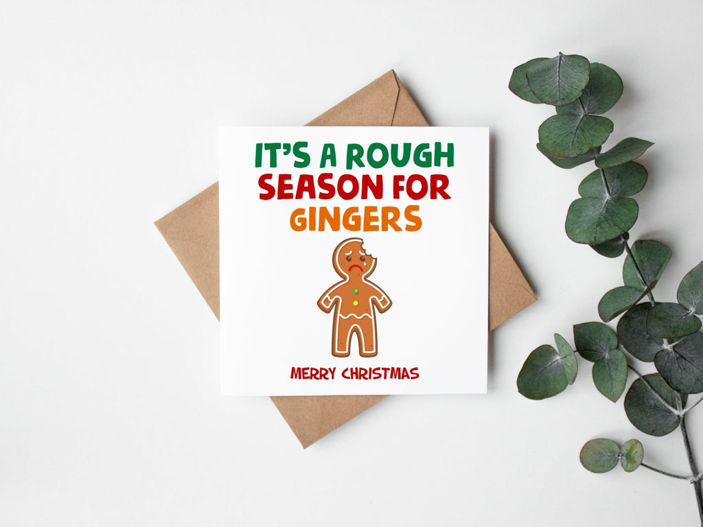 It's A Rough Season For Gingers - Christmas Card - The Gifted Panda