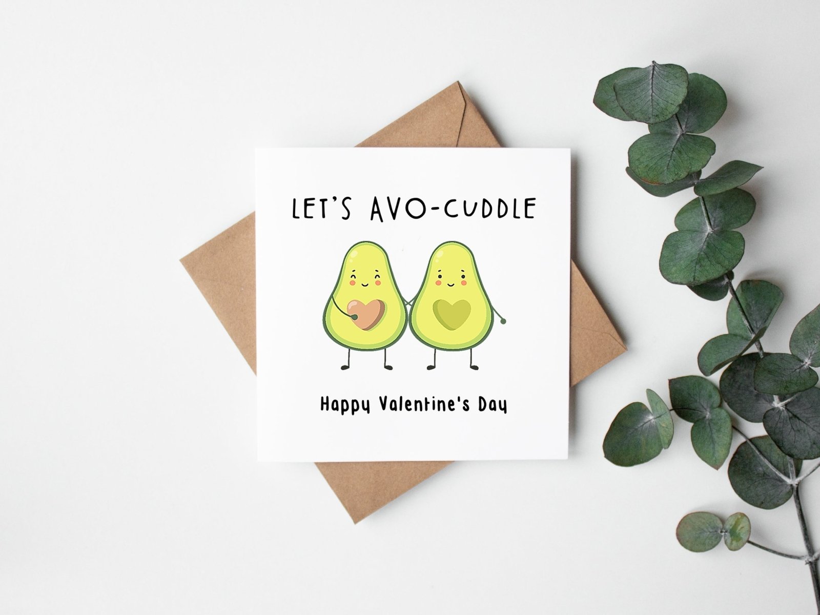Let's Avo - cuddle Valentine's Card - The Gifted Panda
