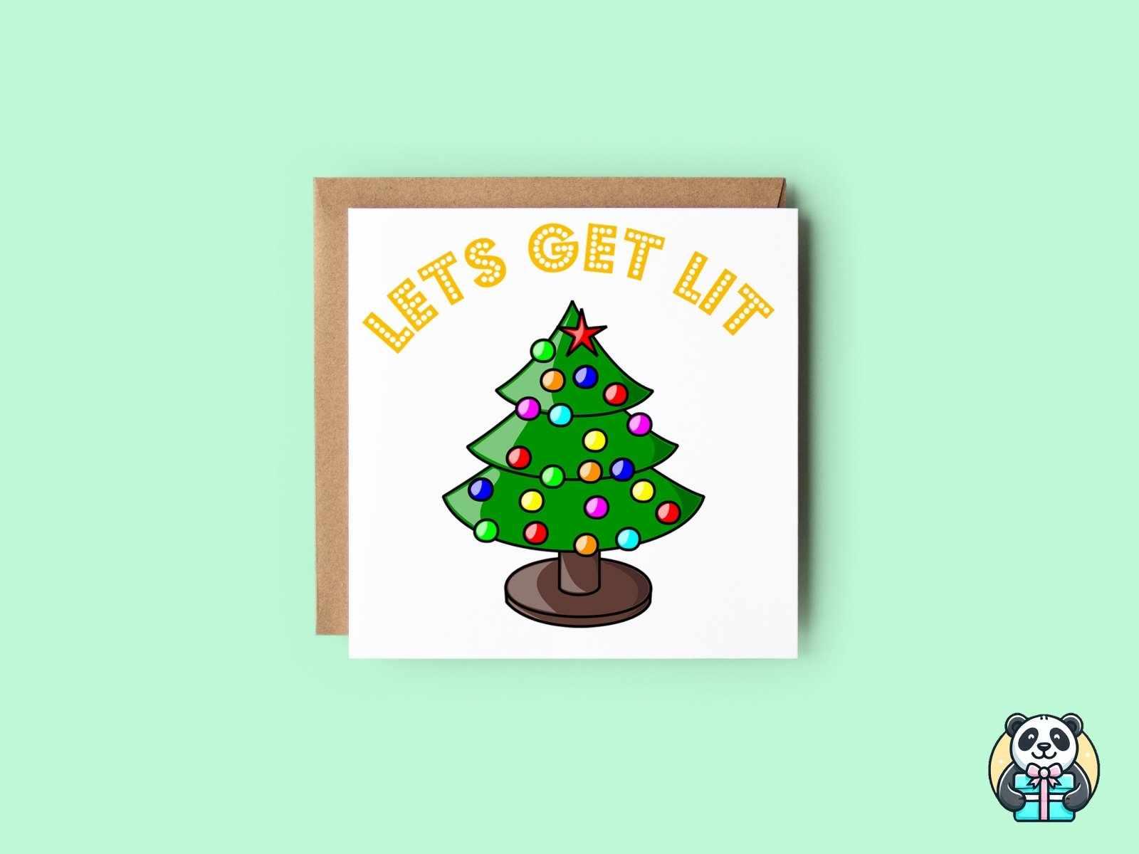 Let's Get Lit Greetings Card - The Gifted Panda