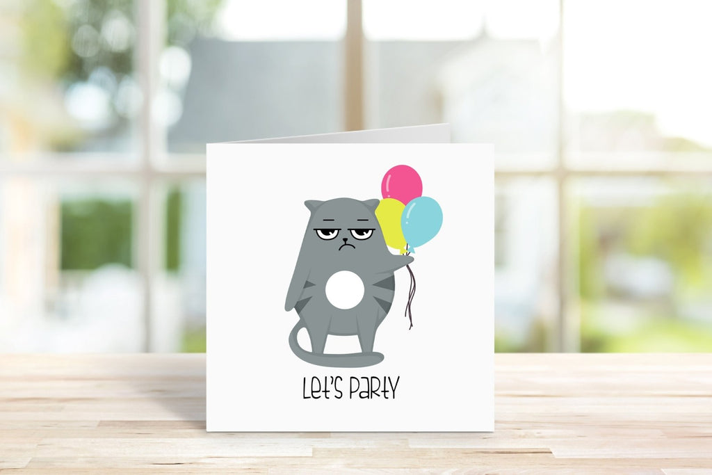 Let's Party Birthday Greeting Card - The Gifted Panda